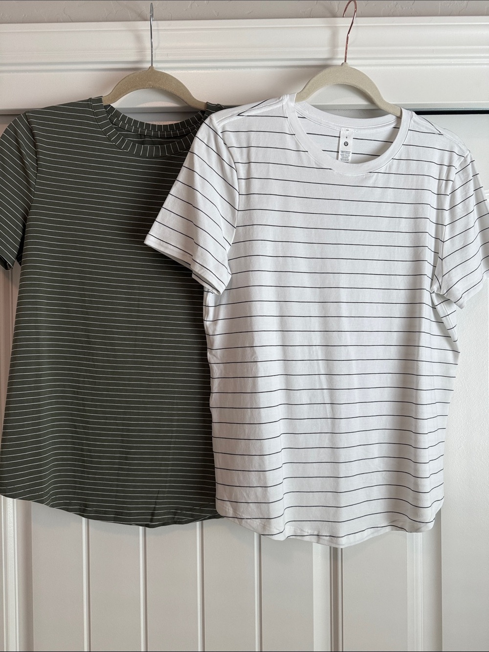 Lululemon Love Crew Striped T-Shirt Bundle Sizes 6 & 8